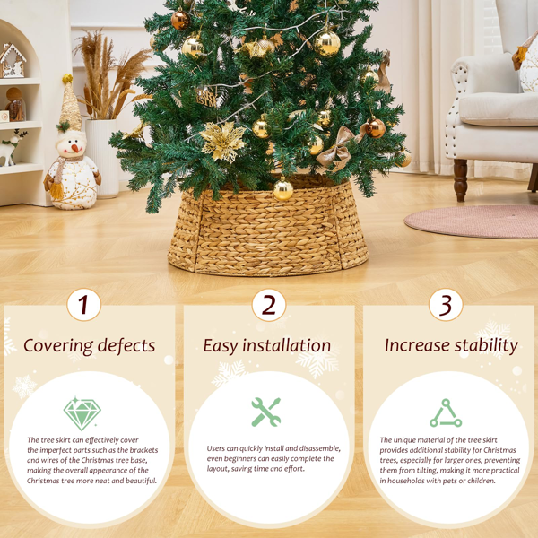 手工编织圣诞树裙-2