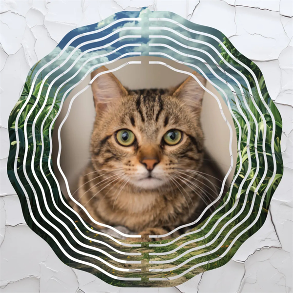 CIFbuy™定制照片风车：个性化 10英寸花园装饰品（在 TikTok、temu 下可自提）-5