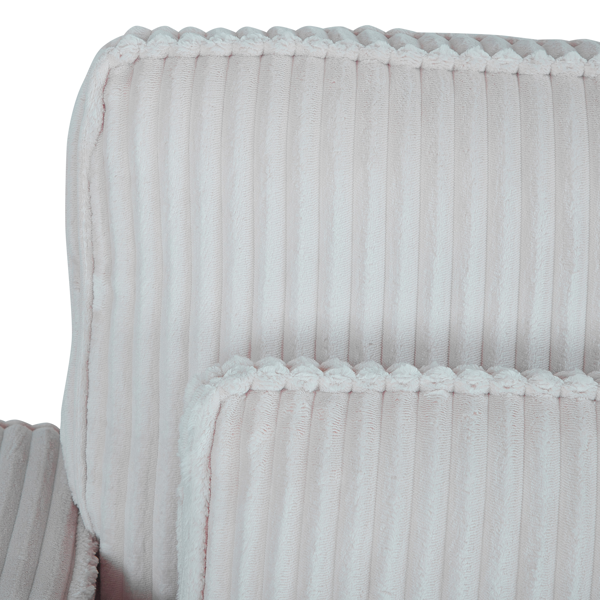 灯芯绒布艺扶手椅配靠枕——单人休闲椅，打造温馨角落，享受柔软舒适体验-5