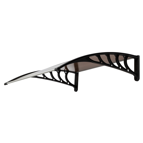 40*38in 棕色板黑色支架 雨篷 塑料支架 阳光板 前后铝条(27539880同编码）-11