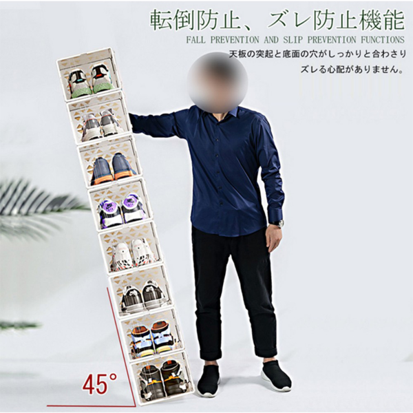 鞋盒 F款 小号 6个装 黑色 33*23*14cm（厚斜纹片）-6