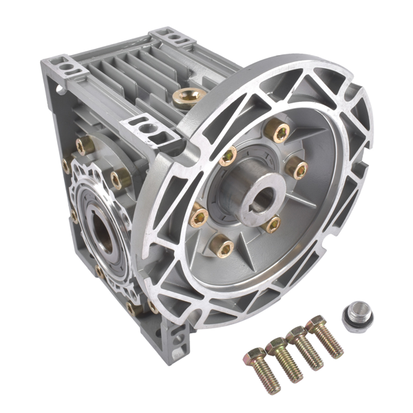减速机 Worm Gear Speed Reducer MRV063 Gear Ratio 100:1 56C Mounting Flange 0.57HP Rated Cast Aluminum-5