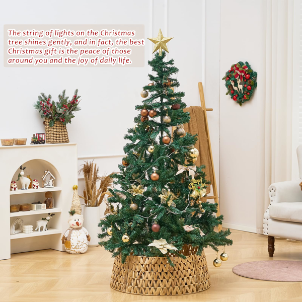 手工编织圣诞树裙-6