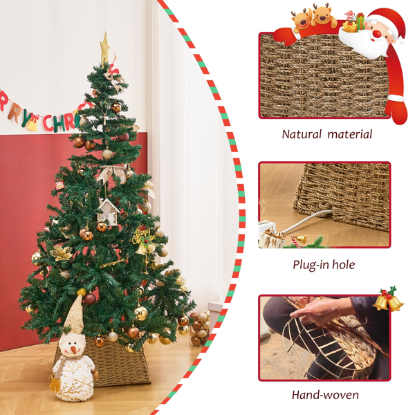 手工编织圣诞树裙-7