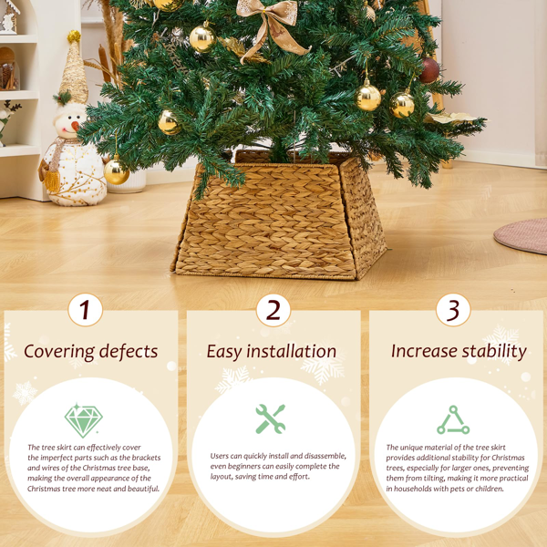 手工编织圣诞树裙-7