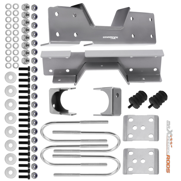后部 8 英寸下移翻转套件（钢制）适用于 1988-2000 年款雪佛兰 Silverado 和 GMC Sierra C3500-3
