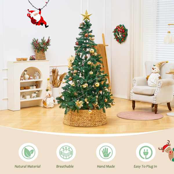 手工编织圣诞树裙-4