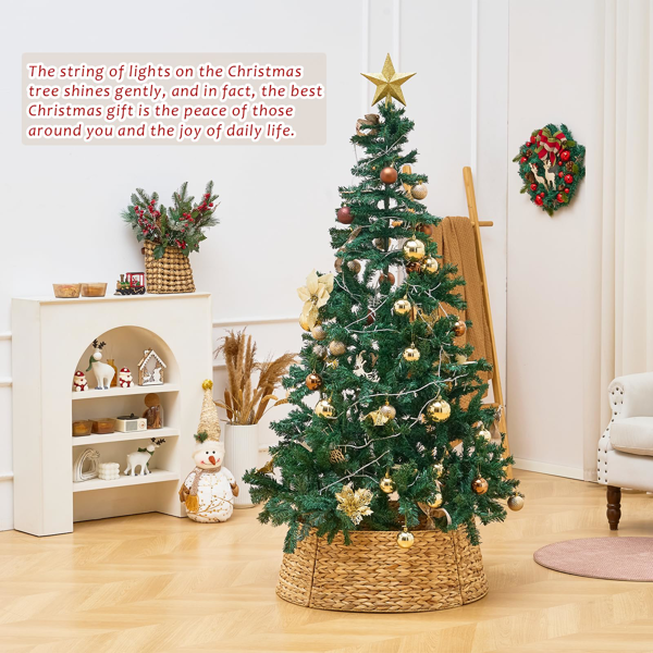 手工编织圣诞树裙-5