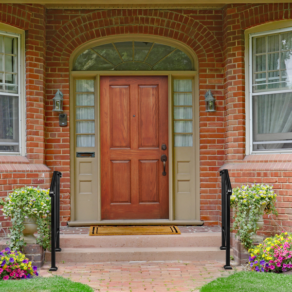 【同款编码：21862947  70638141】哑光黑色 1阶 庭院楼梯扶手-19