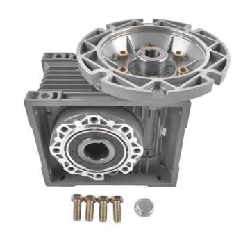 减速机 New MRV063 Worm Gear Ratio 30:1 56C Mounting Flange Speed Reducer Gray Cast Aluminum