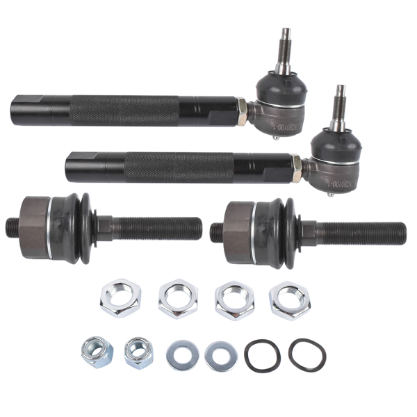 重型拉杆 0-6" Adjustable Heavy Duty Tie Rod Ends Kit Fit for Chevrolet Silverado GMC Sierra 2500HD 3500 3500HD 2001-2010 4WD-7