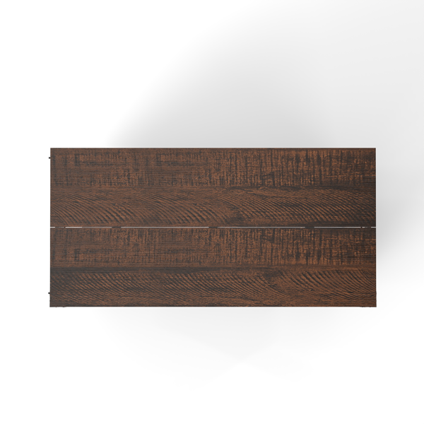 47.2英寸移动式狗笼，带翻盖式喂食门、双向开口和5个万向轮（其中2个带锁定功能），侧面配有挂钩——多功能宠物笼，也可作为双狗笼家具使用。-11