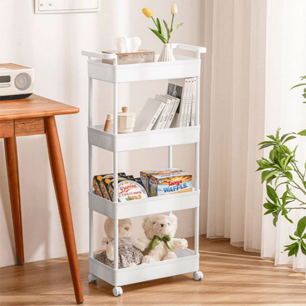 推车置物架 宽22cm 三层 白色 大号6104-16