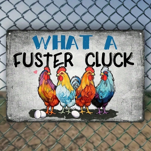 CIFbuy12x8 英寸 ( 30.5x20.3cm )乡村风趣味铝合金标牌Farmhouse（TikTok、temu下自提）-3