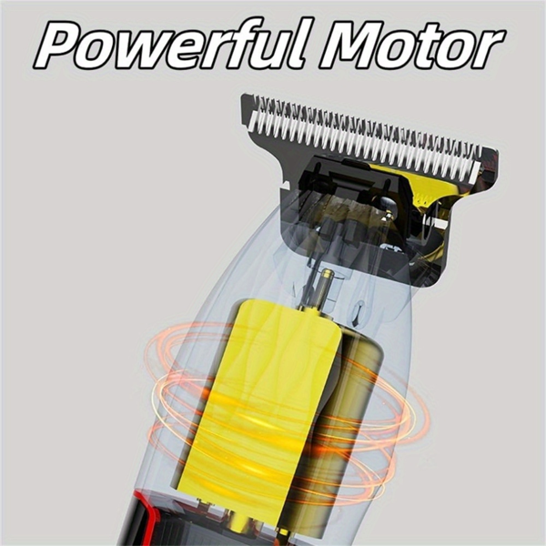 男士专业理发器-无绳理发剪和修剪器套装，用于理发和男士美容，液晶显示，适合送礼，家庭用，发廊用-2