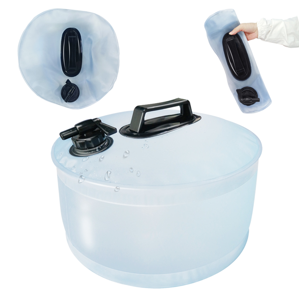 13L户外储水箱，户外露营，烧烤，远足，爬山，探险，便携式可折叠储水袋，干旱，家用应急大容量储水桶，房车旅行储水箱，体积小，节省空间-3