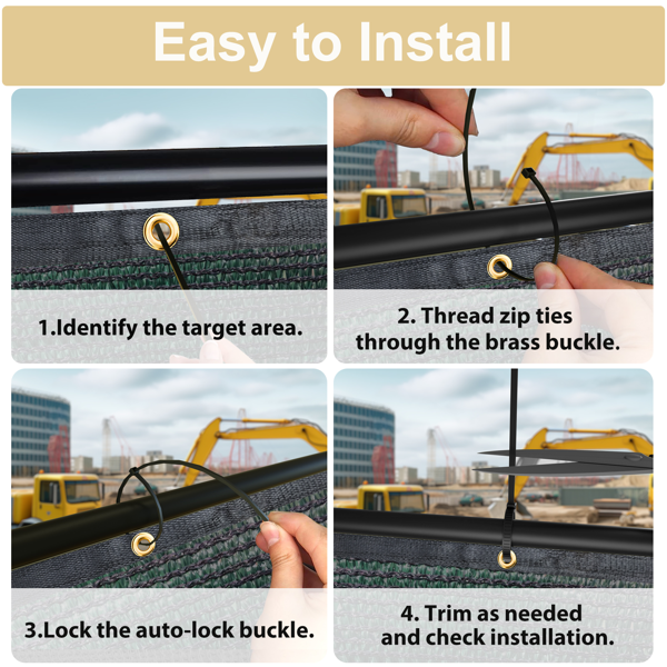 5'X25' 墨绿色HDPE围栏-3