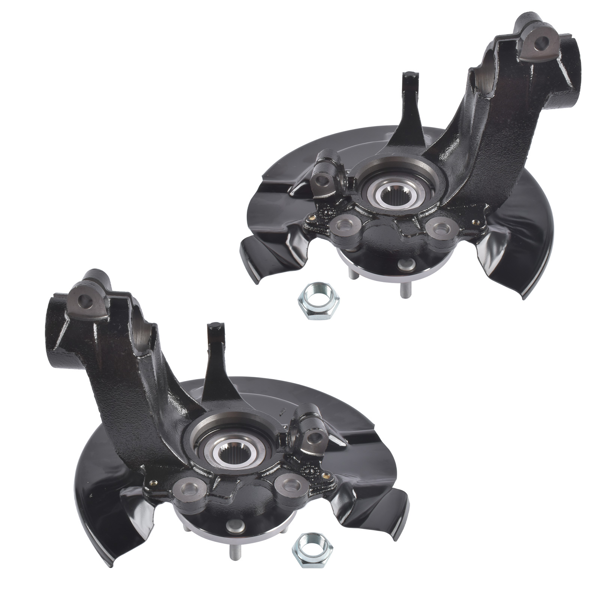 转向节总成 Pair Front Left + Right Steering Knuckle & Wheel Bearing Hub Assy Replacement for Ford Escape 2013-2019-1