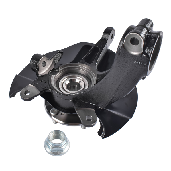 转向节总成 Front Driver Steering Knuckle Assembly Replacement for Honda Civic 5 Door EX LX 2017-2021-3