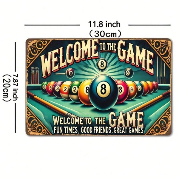 CIFbuy8x12 英寸 ( 20.3x30.5cm )复古风怀旧风铝合金标牌（TikTok、temu下自提）-2