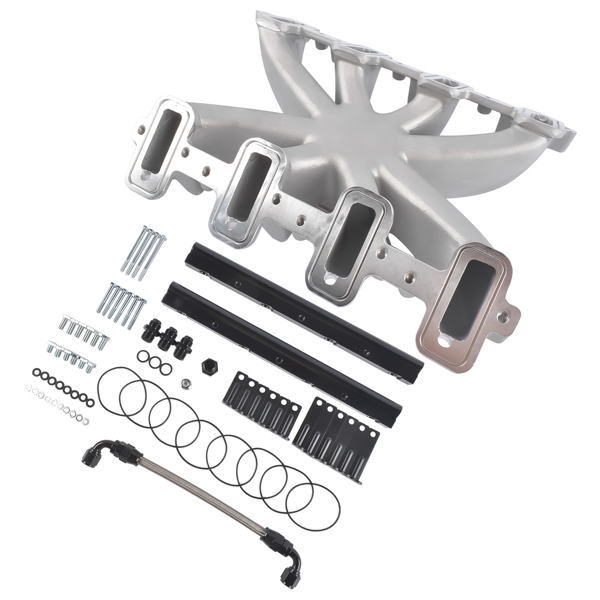进气歧管 EFI Intake Manifold with Fuel Rails Fit for GM Gen III/IV LS1/LS2/LS6 Cathedral Port 300-137 534-219-7