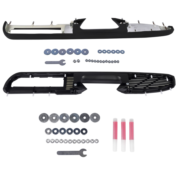 门扶手 Front Driver and Passenger Side Door Armrest Black for Chevy Avalanche Tahoe Silverado Suburban GMC Sierra Yukon Stainless Steel 80994 20920362 20954878-4