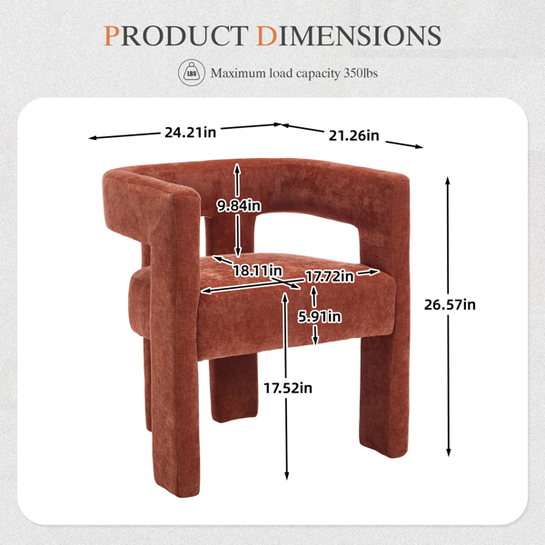 现代设计布艺软垫休闲椅/餐椅/桶形边椅 厨房扶手椅 客厅两件套-2