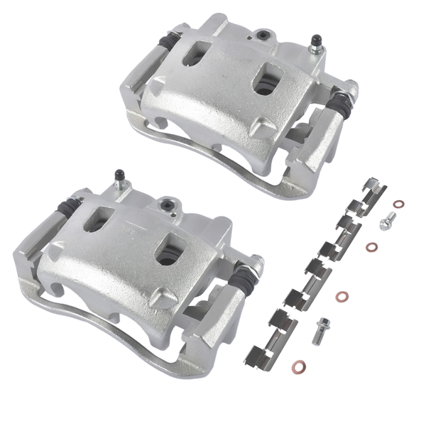刹车钳 2Pcs Front Disc Brake Caliper Fit for INFINITI QX56 Nissan TITAN Pickup Sport Utility 2004-2007-3