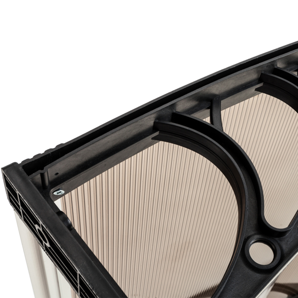 80*38in 棕色板黑色支架 雨篷 塑料支架 阳光板 前后铝条(82632470同款）-20