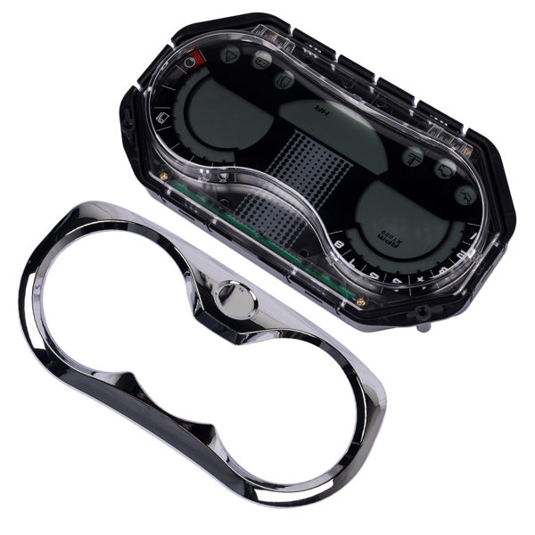 仪表总成 LCD Speedometer Gauge Cluster with Chrome Bezel Fits for Sea-Doo GTI Rental SE-3