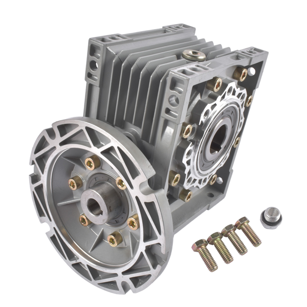 减速机 Worm Gear Speed Reducer MRV063 Gear Ratio 100:1 56C Mounting Flange 0.57HP Rated Cast Aluminum-7