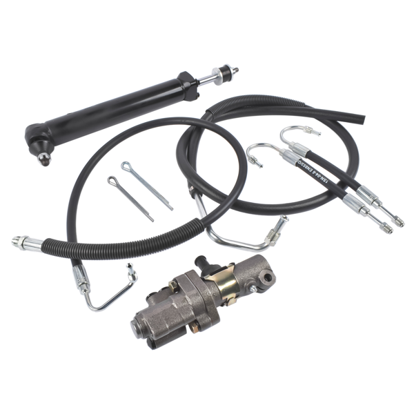 转向油缸组件总成 Power Steering Valve Cylinder & Hose Kit Fits for Chevy Bel Air 1960-1964 L6 3.8L V8 4.6L-7