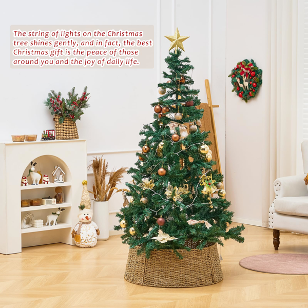 手工编织圣诞树裙-6