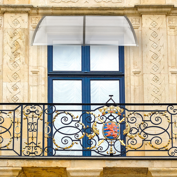 80*38in 透明板灰色支架 雨篷 塑料支架 阳光板 前后铝条(52463595同款）-35