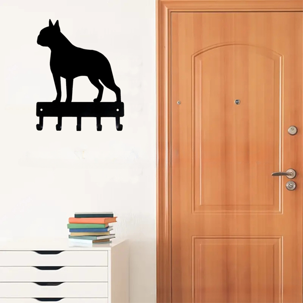 CIFbuy™ 波士顿梗钥匙挂钩 双功能壁挂收纳架（TikTok、temu下自提）-4