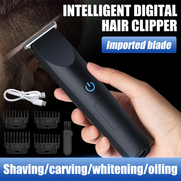 男士专业电动理发器胡须修剪器理发剃须机黑色-4