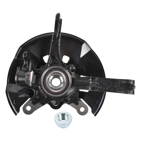 转向节总成 Front Left Driver Side Steering Knuckle & Hub Bearing Assy Replacement for Honda Civic 2012 1.5L /1.8L-4