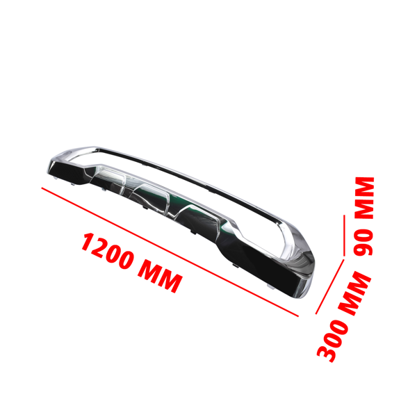 前保险杠饰条 Chrome Front Bumper Molding Skid Plate Fit for GMC Sierra 2500 HD 3500 HD 6.6L V8 Diesel Gas 2020-2023 Polypropylene Plastic Metal 84319824-3