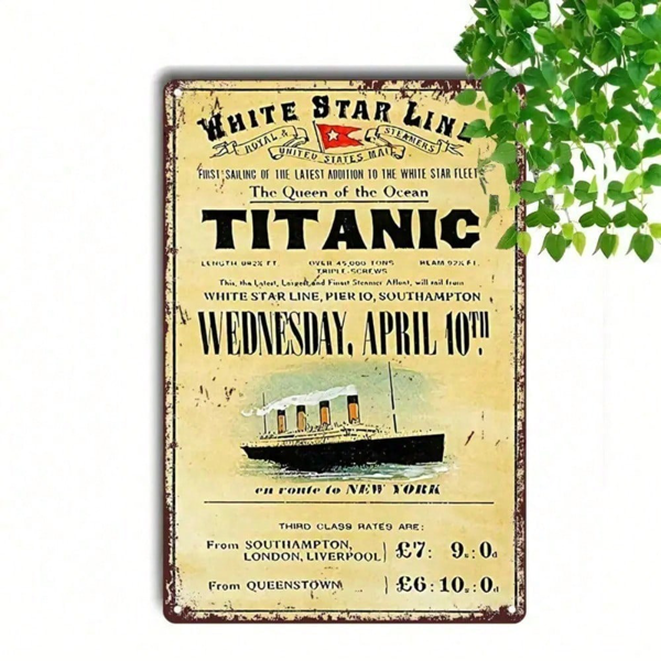 CIFbuy12x8 英寸 ( 30.5x20.3cm )复古风铝合金标牌（TikTok、temu下自提）-6