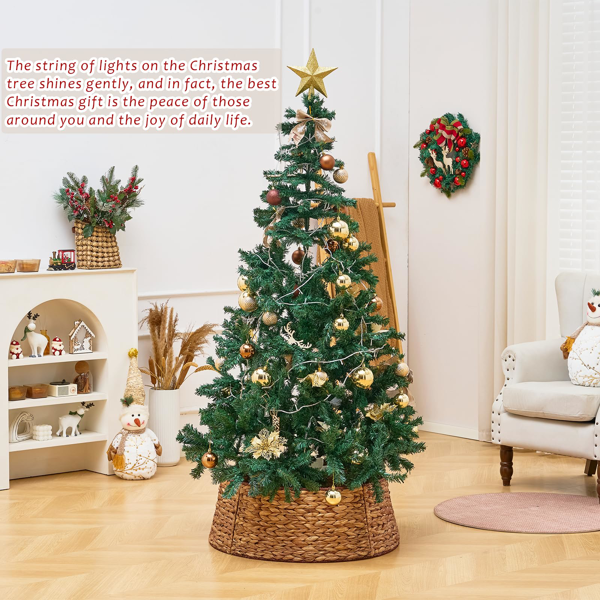 手工编织圣诞树裙-4