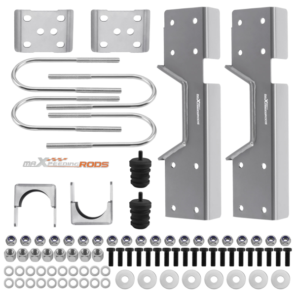 后部 8 英寸下移翻转套件（钢制）适用于 1988-2000 年款雪佛兰 Silverado 和 GMC Sierra C3500-2
