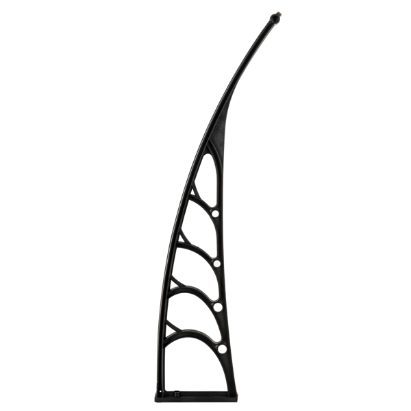 120*38in 棕色板黑色支架 雨篷 塑料支架 阳光板 前后铝条-2