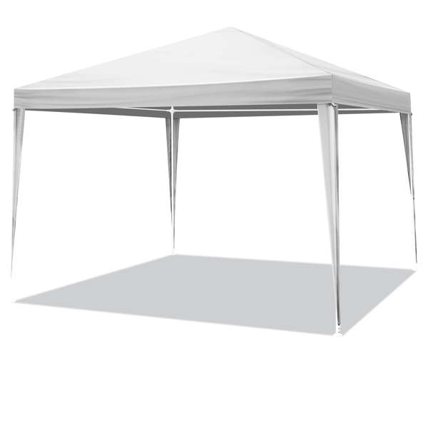 10*10ft  白色  4围 仿折叠棚 2门2窗  PE布 喷塑铁管-9