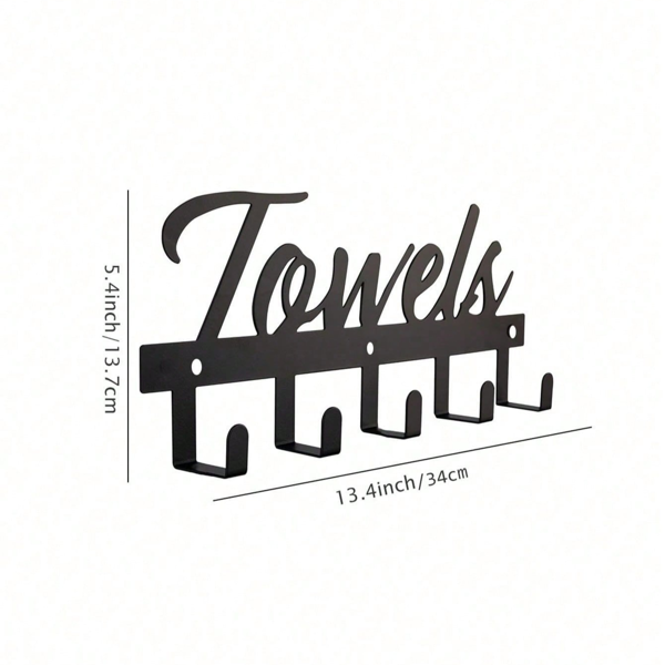 CIFbuy™ 农舍复古字母墙钩 门厅钥匙衣帽收纳架（TikTok、temu下自提）-5