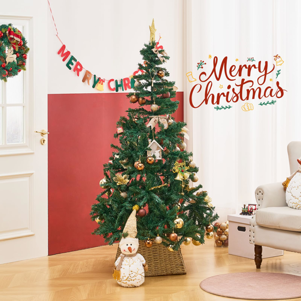 手工编织圣诞树裙-5