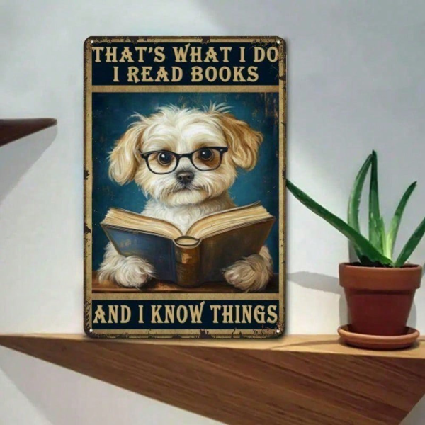 CIFbuy8x12 英寸 ( 20.3x30.5cm )复古风趣味铝合金标牌适用于家居（TikTok、temu下自提）-3