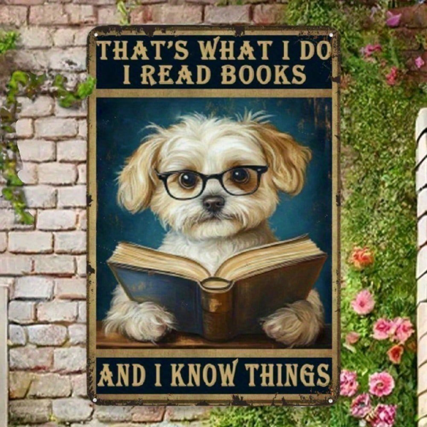 CIFbuy8x12 英寸 ( 20.3x30.5cm )复古风趣味铝合金标牌适用于家居（TikTok、temu下自提）-2