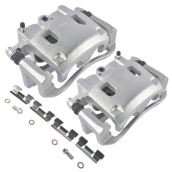 刹车钳 2Pcs Front Disc Brake Caliper Fit for INFINITI QX56 Nissan TITAN Pickup Sport Utility 2004-2007-2