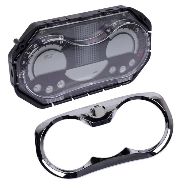 仪表总成 LCD Speedometer Gauge Cluster with Chrome Bezel Fits for Sea-Doo GTI Rental SE-6