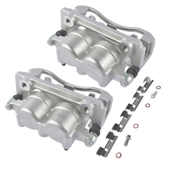 刹车钳 2Pcs Front Disc Brake Caliper Fit for INFINITI QX56 Nissan TITAN Pickup Sport Utility 2004-2007-5
